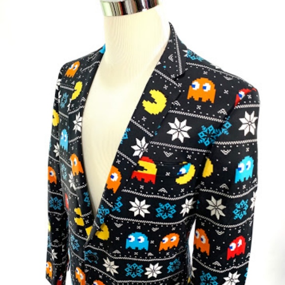 Suitmeister Men's Pac-Man Blazer Sports Coat - Picture 2 of 7